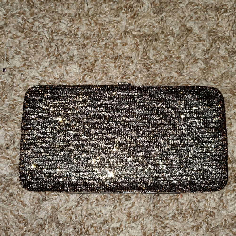 Gold shimmer wallet